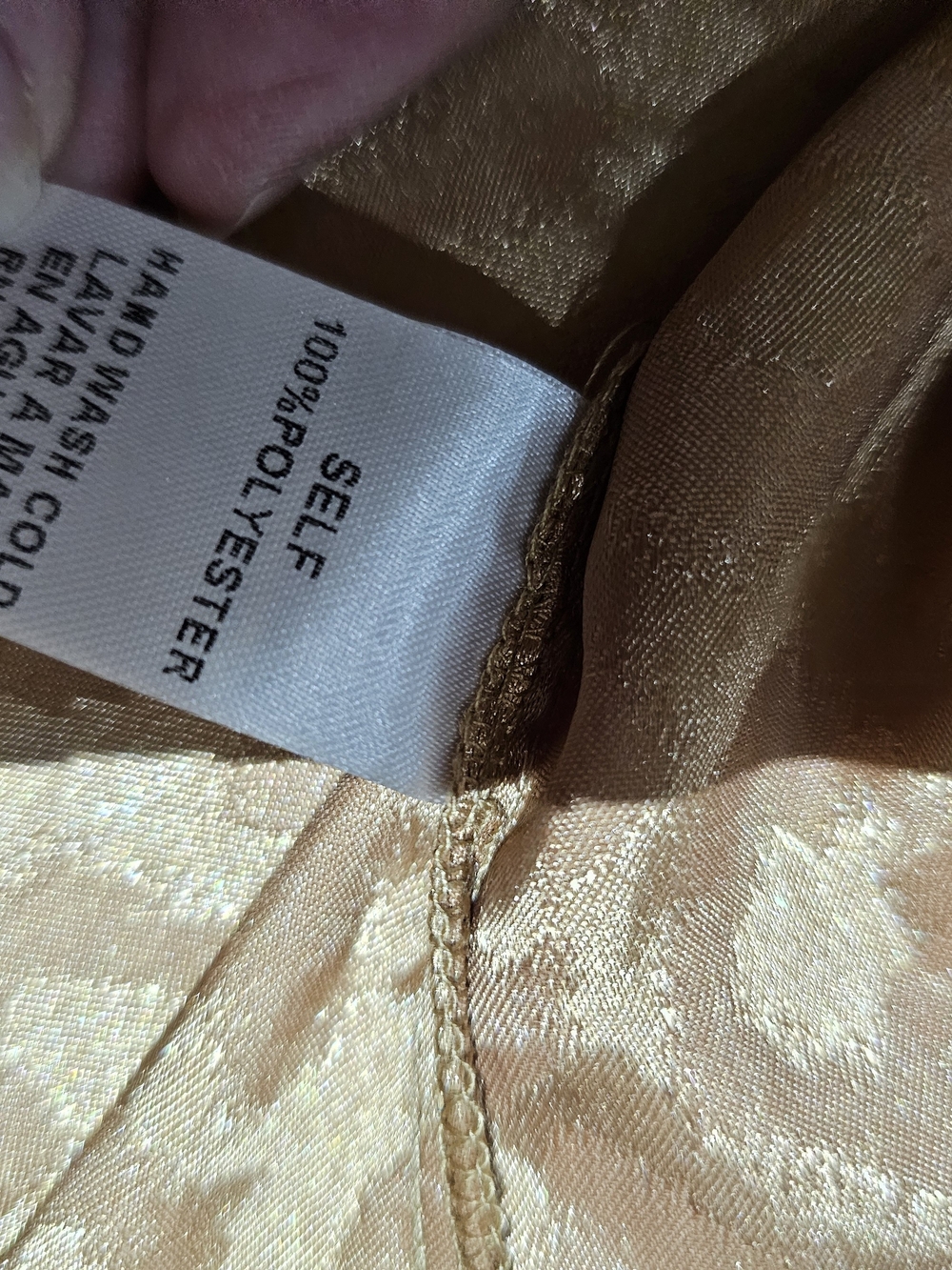 Savanna Jane Metallic Copper Leopard V-Neck Top - Gold - Picture 6 of 9
